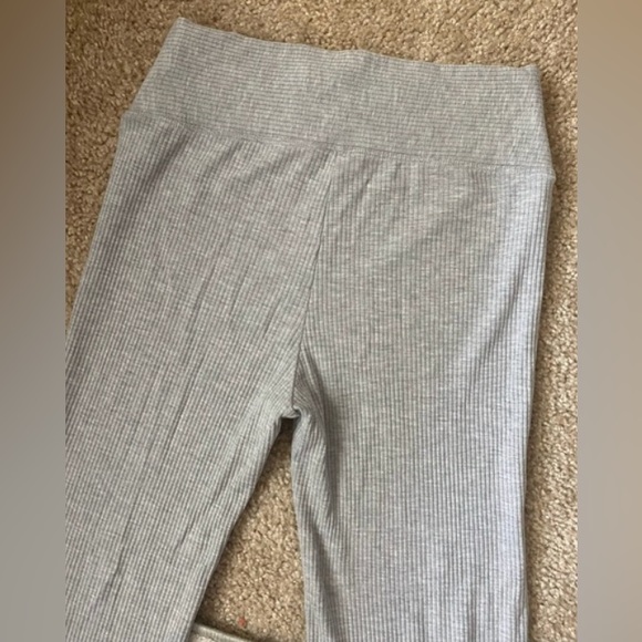 Year Of Ours Heather Grey Ribbed Side-Split “Flight Pants”. Women’s Size Small. - Picture 5 of 8